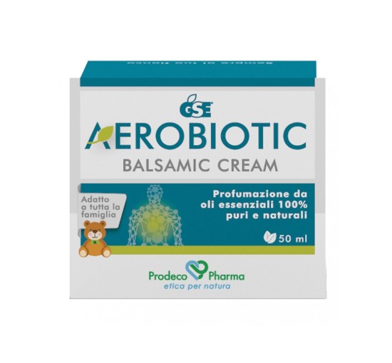 GSE AEROBIOTIC BALSAMIC CREAM 50 Milliltri Unguento Vegetale Dalle Proprietà Lenitive E Balsamiche Grazie All'Associazione Di Oli Essenziali Ed Estratti Vegetali.