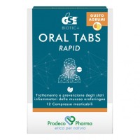 GSE Oral Tabs Rapid 12 Compresse Trattamento/Prevenzione Stati Infiammatori Gola