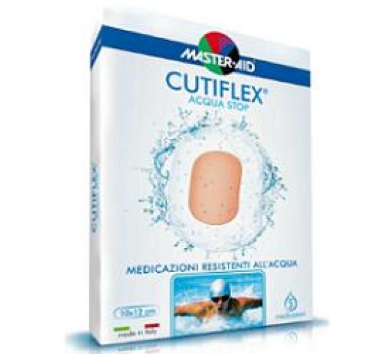 MEDICAZIONE AUTOADESIVA TRASPARENTE IMPERMEABILE MASTER-AIDCUTIFLEX 10X12 5 PEZZI