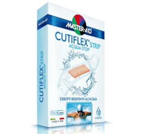 CEROTTO MASTER-AID CUTIFLEX STRIP TRASPARENTE IMPERMEABILE SUPPORTO IN POLIURETANO SUPER 10 PEZZI