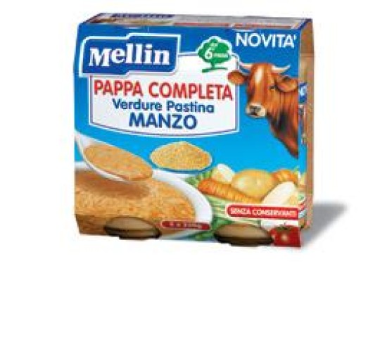 MELLIN Pappa Compl.Manzo2x250g