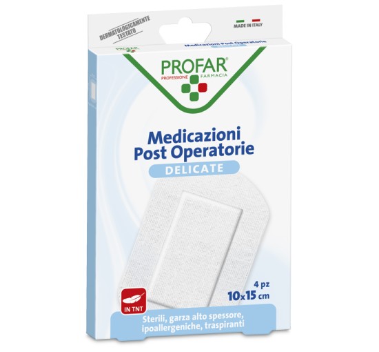 PROFAR MED POSTOP 10X15CM 4PZ