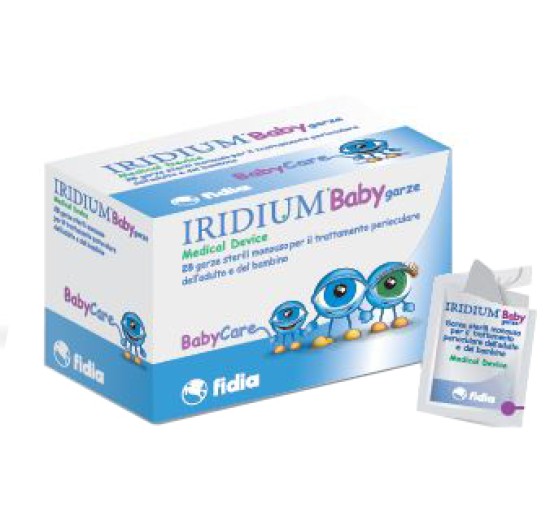 GARZA OCULARE MEDICATA IRIDIUM BABY 28 PEZZI