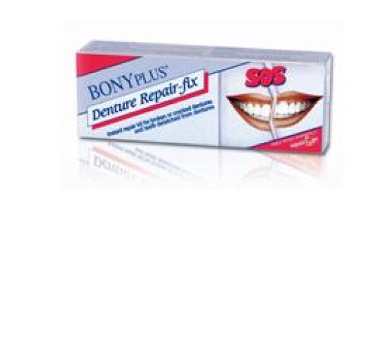 RIPARA DENTIERE BONYPLUS + 2 COMPRESSE PULIZIA DENTIERE