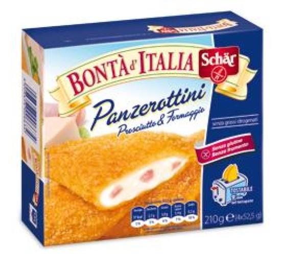 SCHAR SURGELATI PANZEROTTINI PROSCIUTTO & FORMAGGIO BONTA' D'ITALIA 4 X 52,5 G