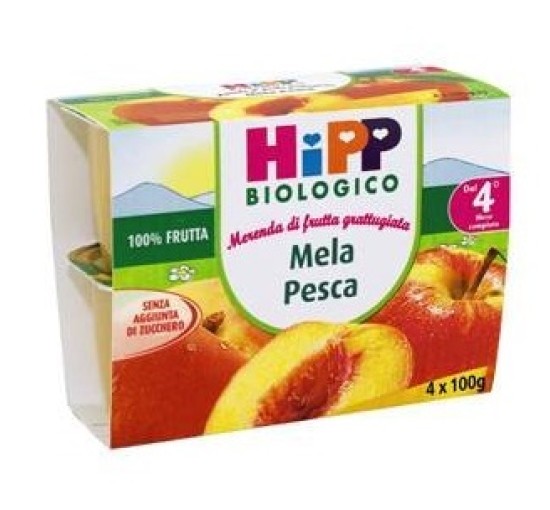 HIPP Bio Mer.Mela/Pesca 4x100g