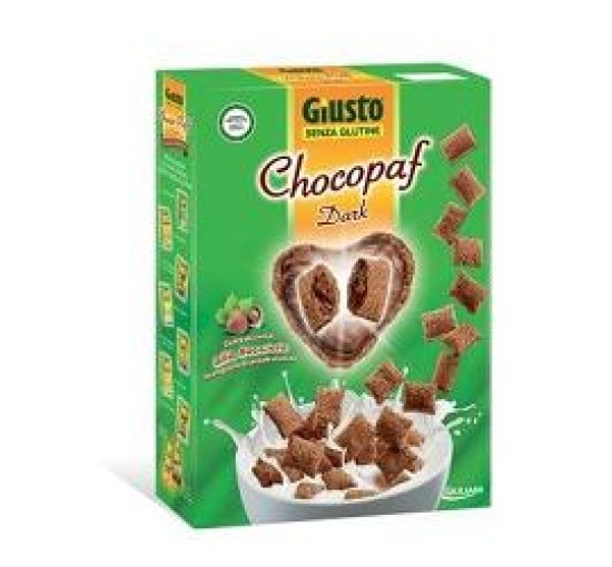 GIUSTO SENZA GLUTINE CHOCOPAFF DARK 300 G