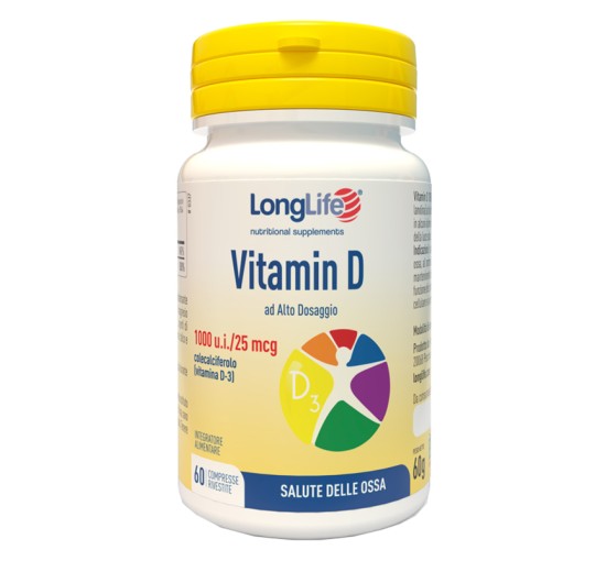 LONGLIFE VIT*D3 1000UI 60 Cpr