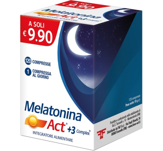 MELATONINA ACT+3 Cpx 120 Cpr