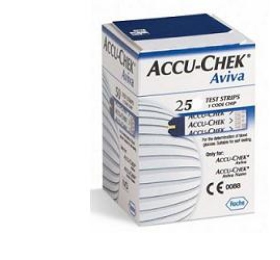 STRISCE MISURAZIONE GLICEMIA ACCU-CHEK AVIVA BRK RETAIL 25 PEZZI