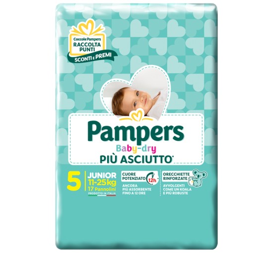 PAMPERS B/D 11-25Kg J. 17pz 5