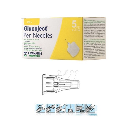 GLUCOJECT Pen Needles 31g 5mm