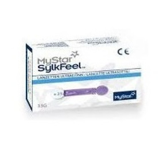 LANCETTE PUNGIDITO MYSTAR SYLKFEEL LANCETS 25 PEZZI 33 GAUGE