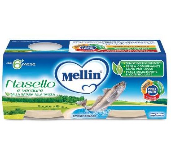 OMO MELLIN Nasello 2x80g