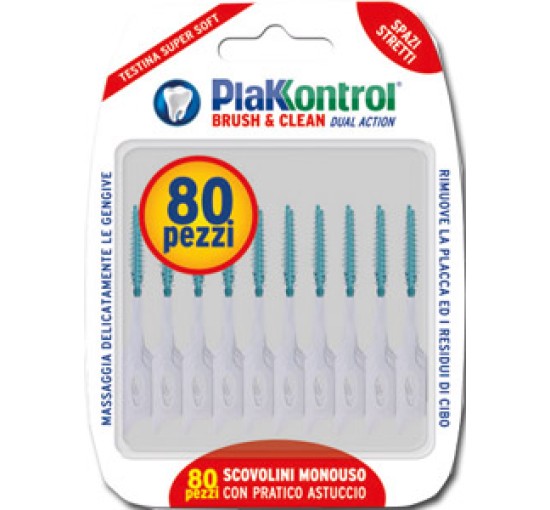 PLAKKONTROL BRUSH&CLEAN 80PZ