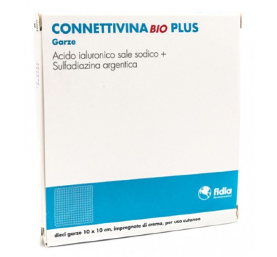 CONNETTIVINABIO PLUS GARZA 10 X 10 CM 10 PEZZI