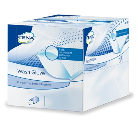 TENA WASH GLOVE 50PZ