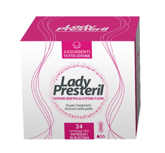 LADY PRESTERIL COTTON POWER PROTEGGI SLIP POCKET ANATOMICI RRIPIEGATI PROMO 24 PEZZI