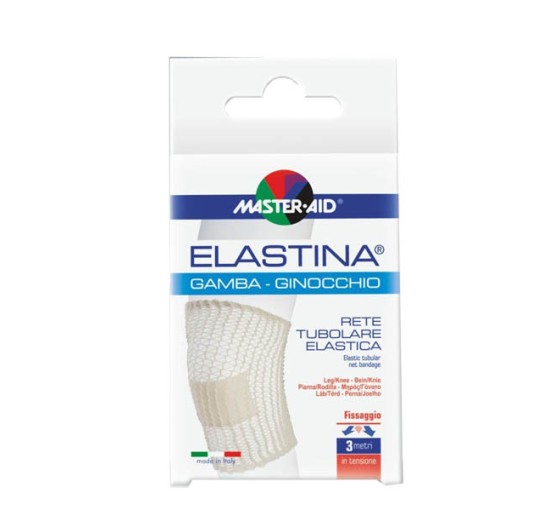 RETE TUBOLARE ELASTICA IPOALLERGENICA MASTER-AID ELASTINA GAMBA/GINOCCHIO 3 MT IN TENSIONE CALIBRO 5 CM