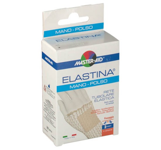 RETE TUBOLARE ELASTICA IPOALLERGENICA MASTER-AID ELASTINA MANO/POLSO 3 MT IN TENSIONE CALIBRO 3 CM