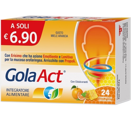 GOLA ACT MIELE ARANCIA 24CPR