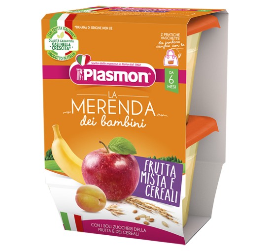 PLASMON Mer.Frutta/Cer.2x120g