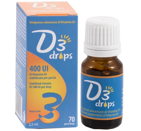 D3 DROPS 400 UI 2,5ML