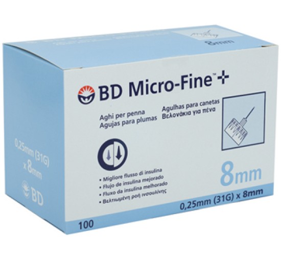 BD MICROFINE AGO G31 8MM 100PZ