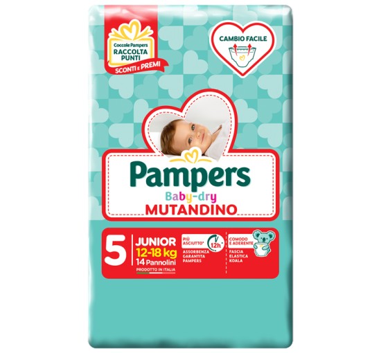 PAMPERS BD MUT JUNIOR SP 14PZ