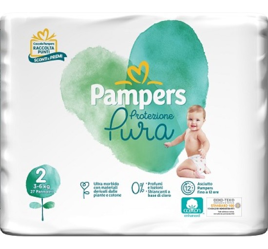 PAMPERS NATUR.2(3-6Kg)27pz