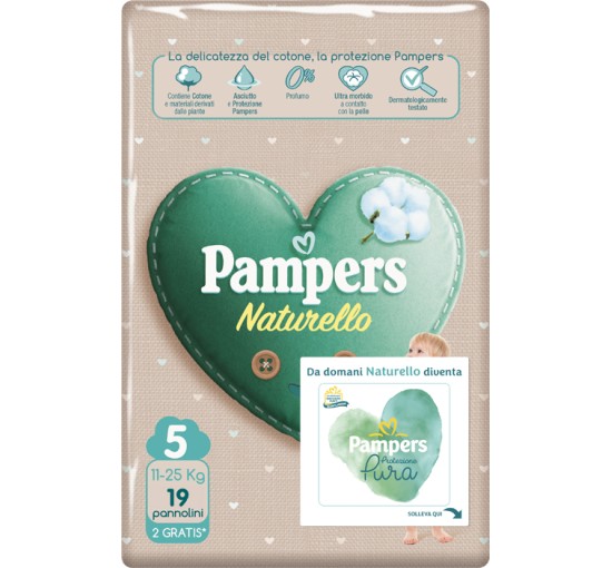 PAMPERS NATUR.5(11-25Kg)17+2pz