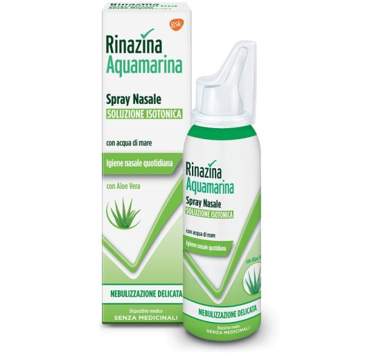 RINAZINA AQUAMARINA ISOTONICA ALOE SPRAY NEBULIZZAZIONE DELICATA 100 ML