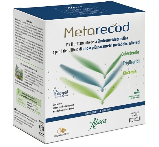 METARECOD 40 Bustine100g Dispositivo Medico Utile Per Il Trattamento Della Sindrome Metabolica 