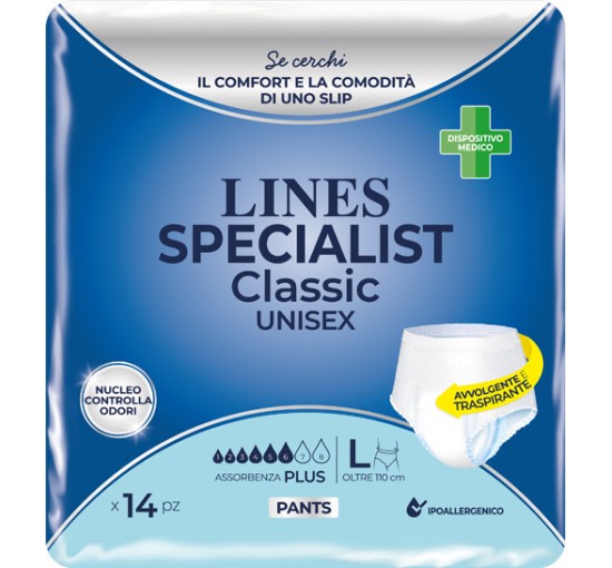 LINES CLAS PANTS PLUS L 14PZ