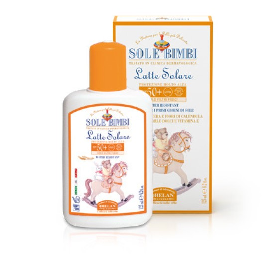 SOLE BIMBI LATTE SOLARE SPF50+