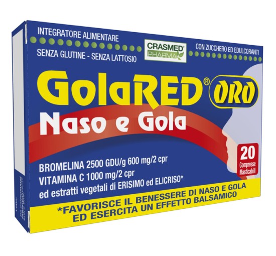 GOLARED ORO NASO E GOLA 20CPR