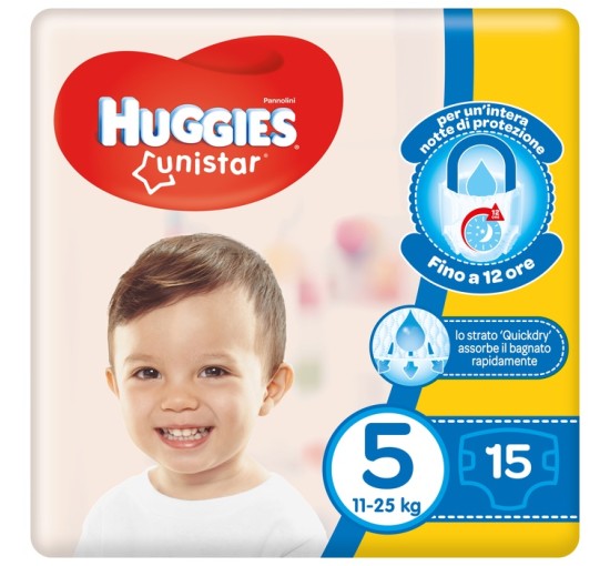 HUGGIES UNISTAR BASE 5 15PZ