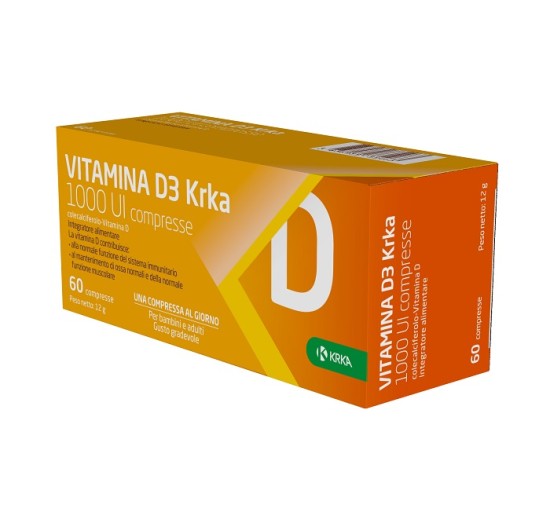 VITAMINA D3 KRKA 1000 UI 60CPR