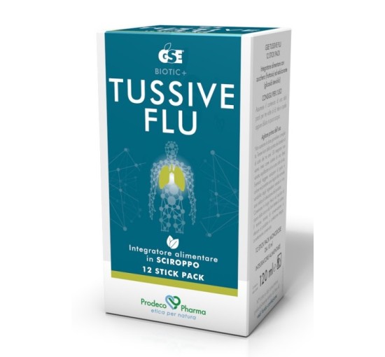 GSE TUSSIVE FLU 12 STICK PACK Integratore Alimentare Benessere Della Gola