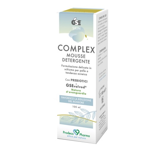 GSE COMPLEX MOUSSE DETERGENTE Formulato Per Una Delicata Igiene Quotidiana Per Pelle A Tendenza Acneica Con Sostanze Di Origine Vegetale