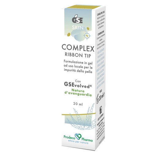 GSE COMPLEX RIBBON TIP GEL 20 Millilitri Gel Ad Uso Topico Utilizzato Come Coadiuvante Cosmetico Nel Trattamento Localizzato Specifico Di Pelle Impura E A Tendenza Acneica.