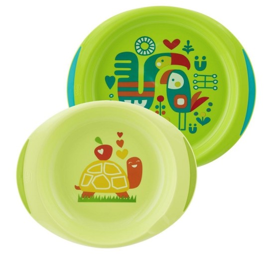 CH Set Piatti Azz/Verde 12m+