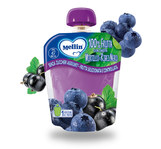 MELLIN POUCH MIRTILLO/RIBES90G