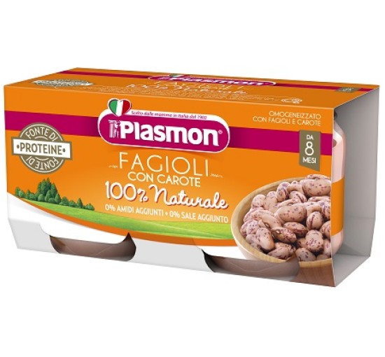 OMO PL.Fagioli/Carote 2x80g