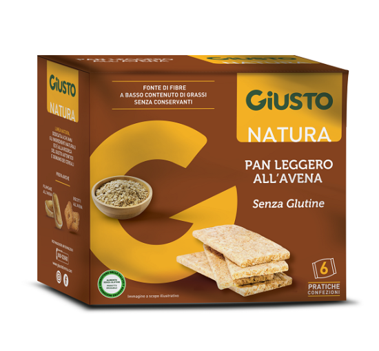 GIUSTO S/G PAN LEG AVENA 6CONF