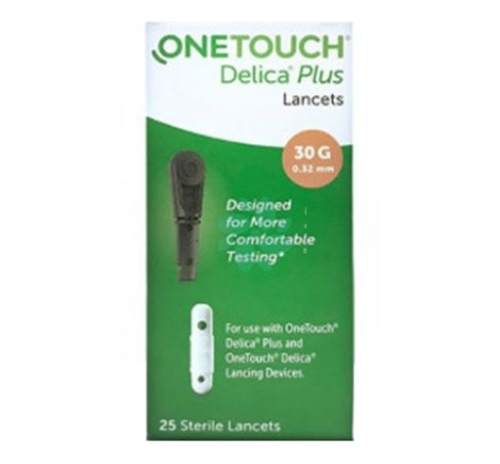 LANCETTE PUNGIDITO ONETOUCH DELICA PLUS 25 PEZZI