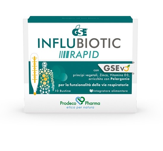 GSE INFLUBIOTIC RAPID 10 Bustine Integratore Alimentare Equilibrio Fisiologico E Benessere Respiratorio