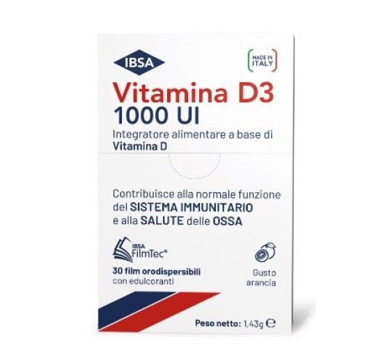 VITAMINA D3 IBSA 1000UI 30FILM