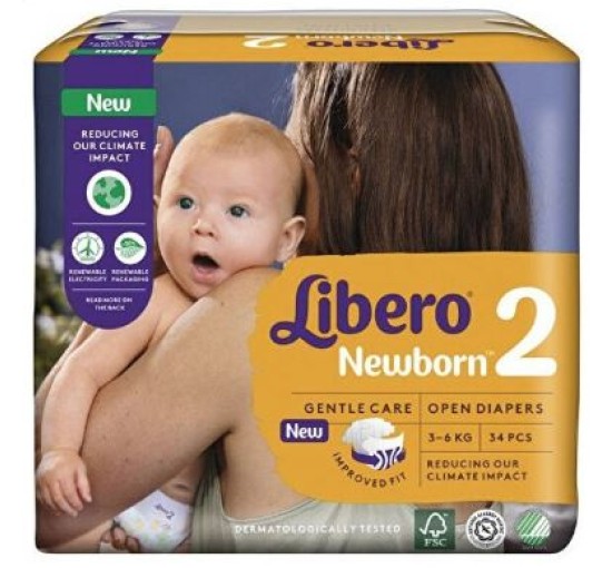 LIBERO NEWBORN 2 3-6 KG 34PZ