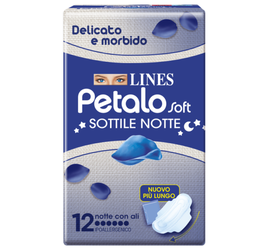 LINES PETALO SOFT NOTTE 12PZ